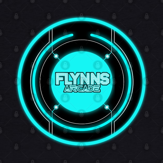 Flynn's Blue Neon by DeepDiveThreads